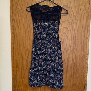 Free People Dress with Lace Neckline